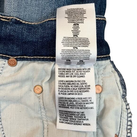 Lil Mother Lil Tomcat Roller Sneak Jeans 25 Petite Wide Sixth Sense Wash ALTERED - Picture 11 of 15